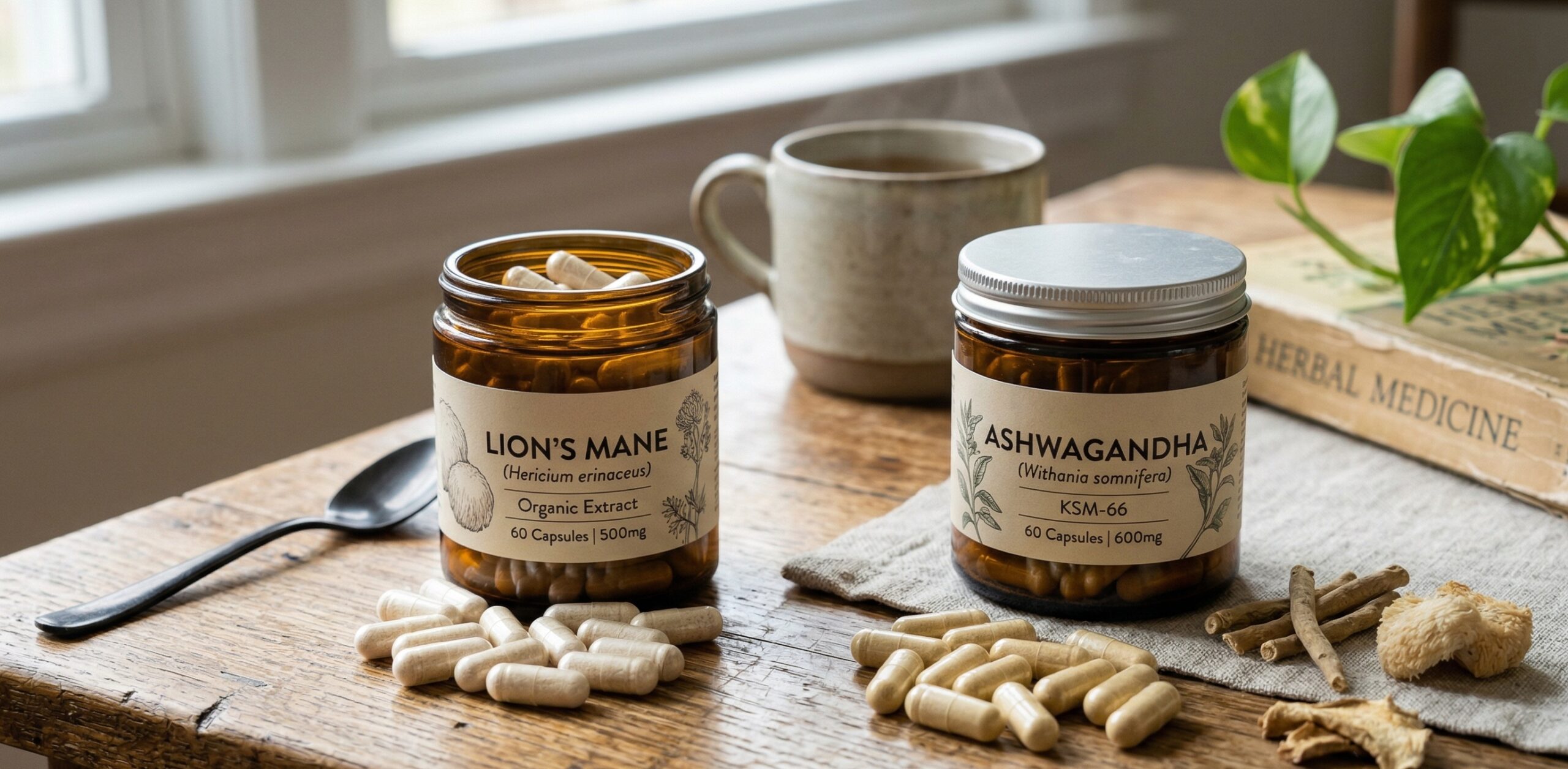 Lion's Mane vs. Ashwagandha